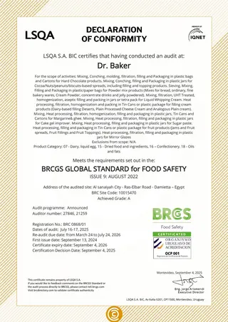 BRCGS Grade A