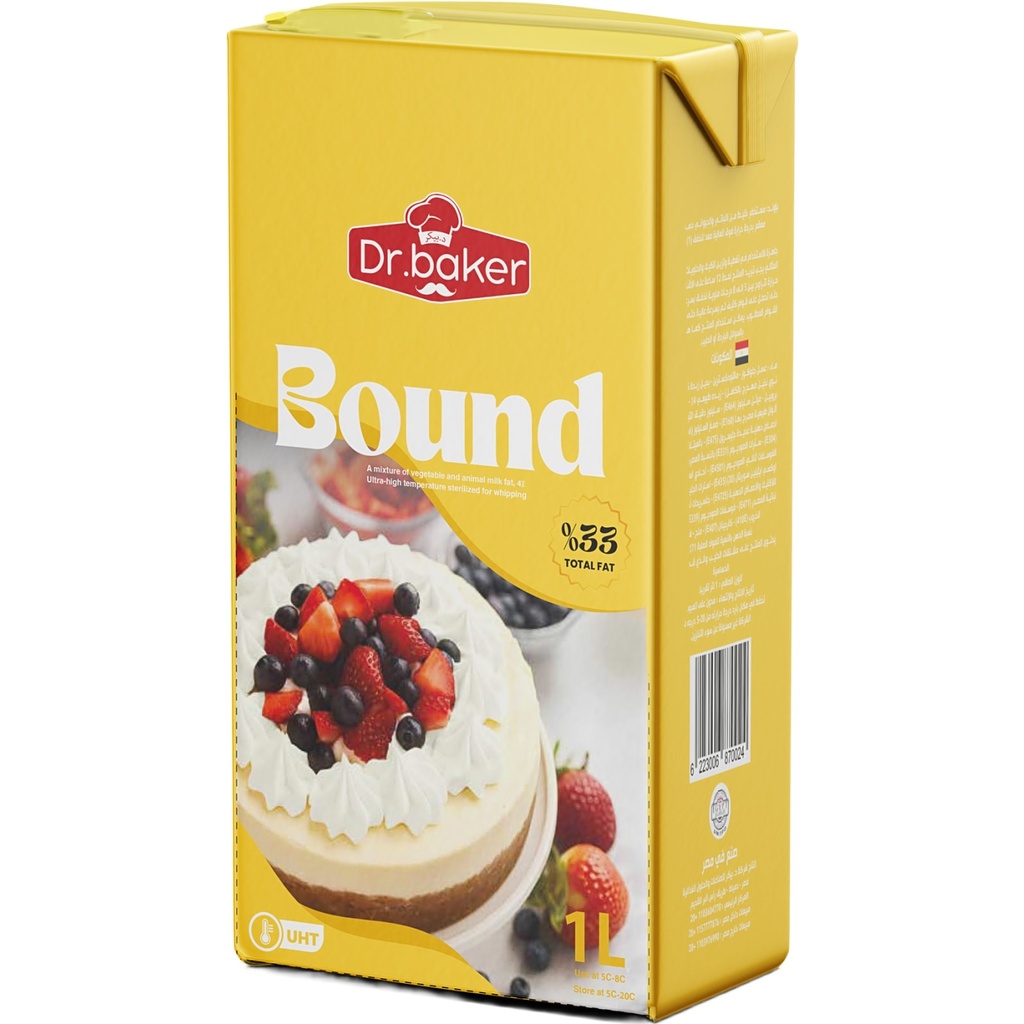 Crème fouettée Bound Tetra Pack (1liter)
