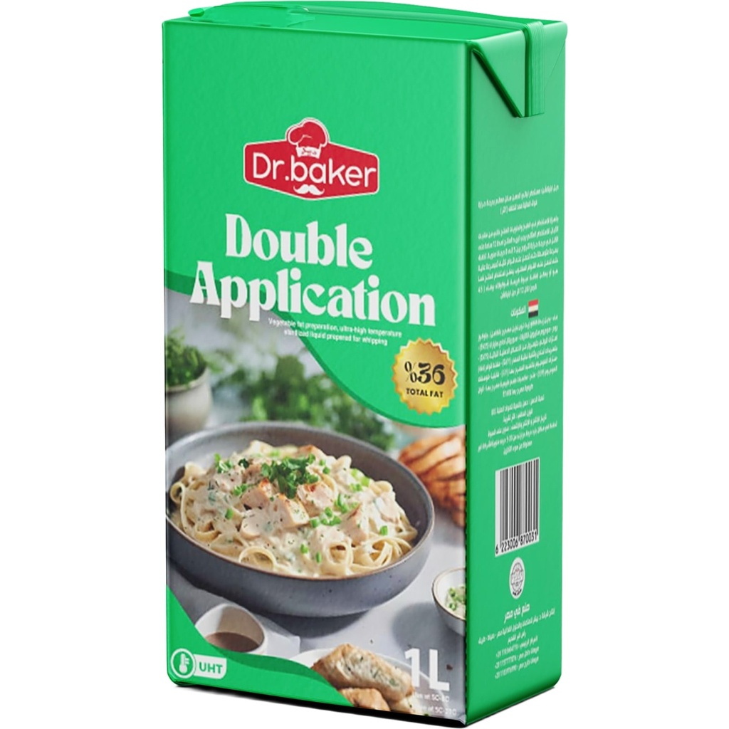 Crème fouettée Double Application Tetra Pack (1liter)