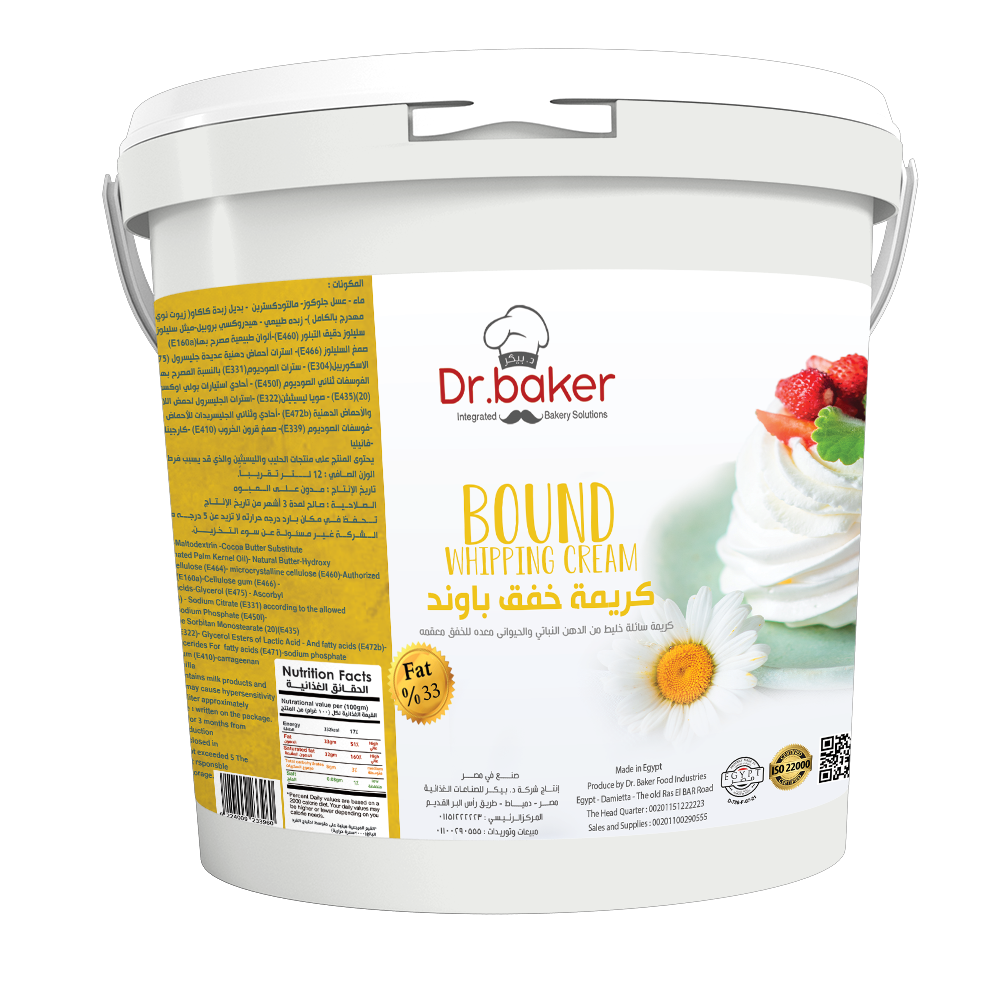 Bound whipping cream (12 liters)